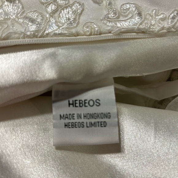 Hebeos wedding Dress with Train - Picture 11 of 16